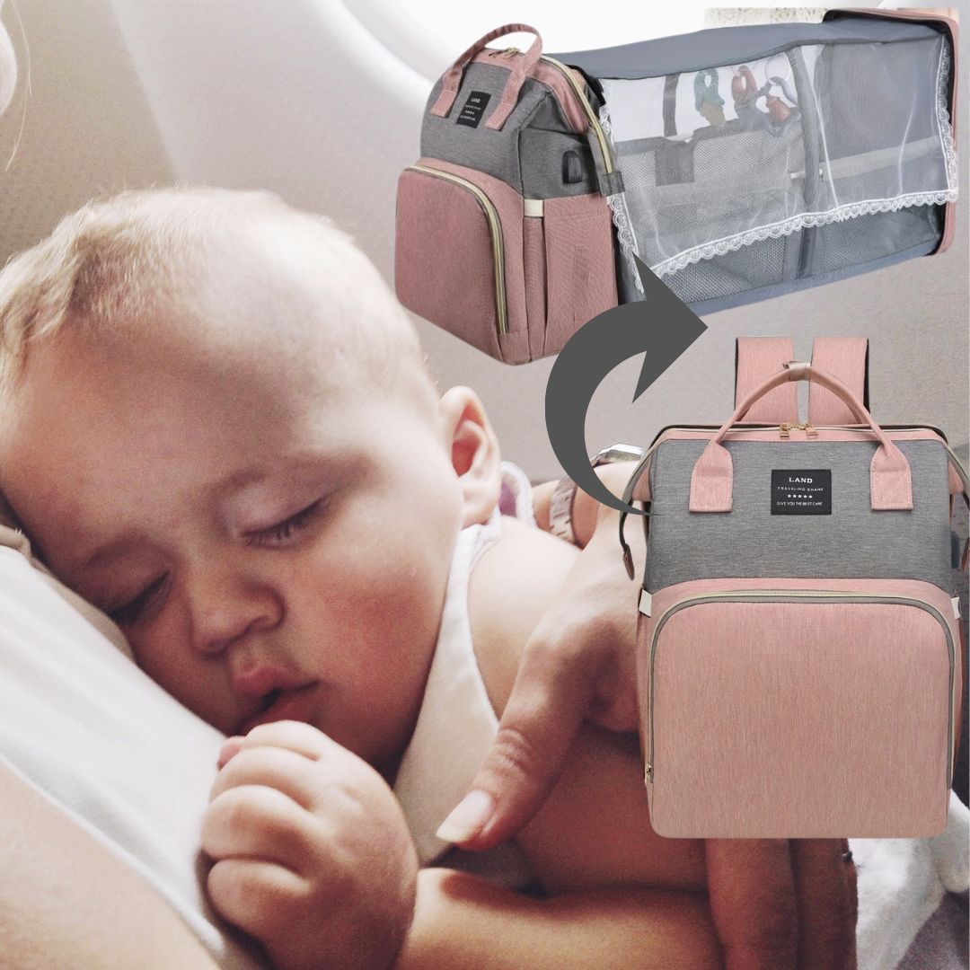 Sac à langer avec lit pliable | BabyNappy™ - Nathalie Blouin